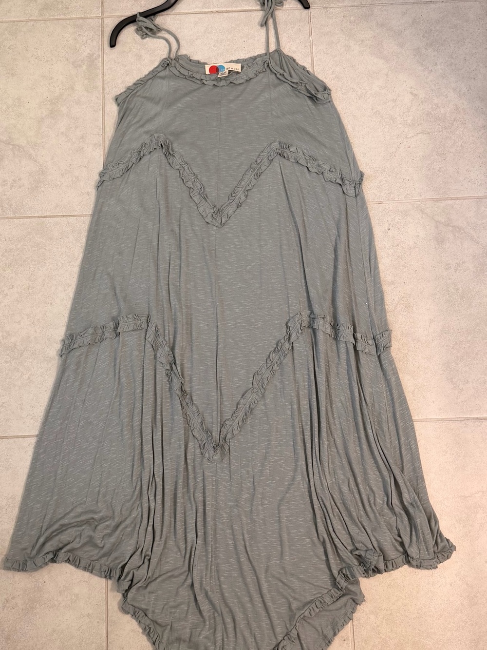 Free People FP/Beach  Ruffled Strap Maxi Dress